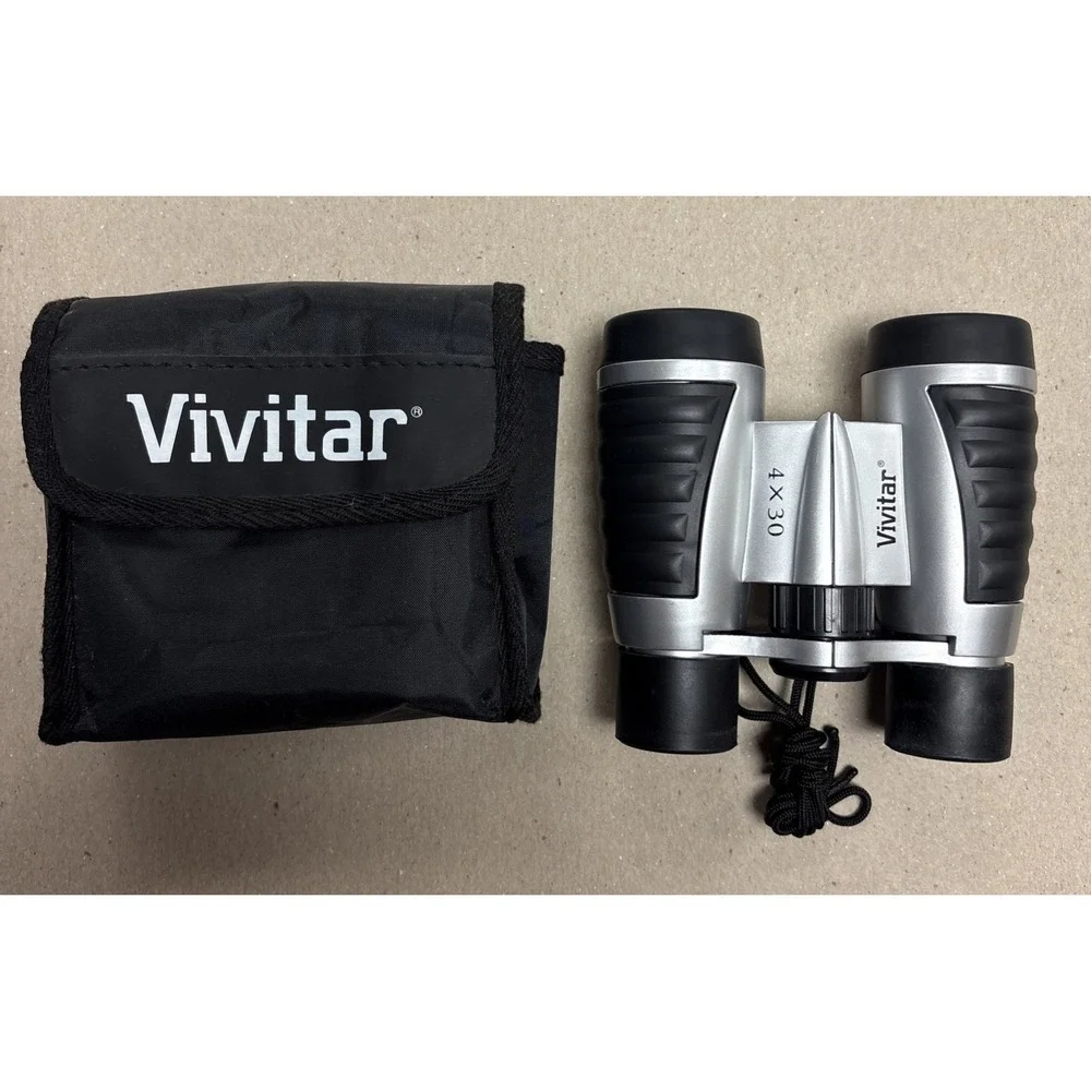 Vivitar Binoculars 4 x 30 with Strap Carrying Pouch Compact Bird Watching Hiking